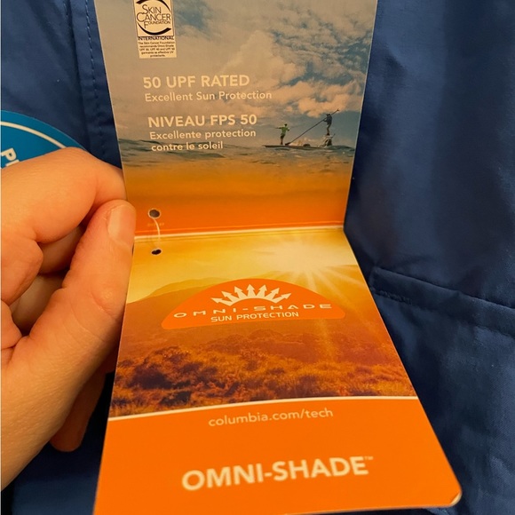 EUC Columbia Men’s 4XT blue omnishade shirt - Picture 6 of 6